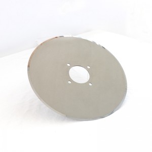 Circular top dish upper slitting machine knife bottom round slitter rewinder blade inlaid carbide ring